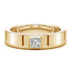 Asscher-Cut Diamond Men’S Ring