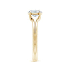 Lab-Grown Oval Diamond Double Shank Solitaire Engagement Ring