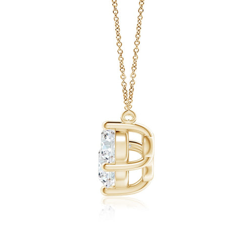 Classic Trio Round Lab-Grown Diamond Necklace