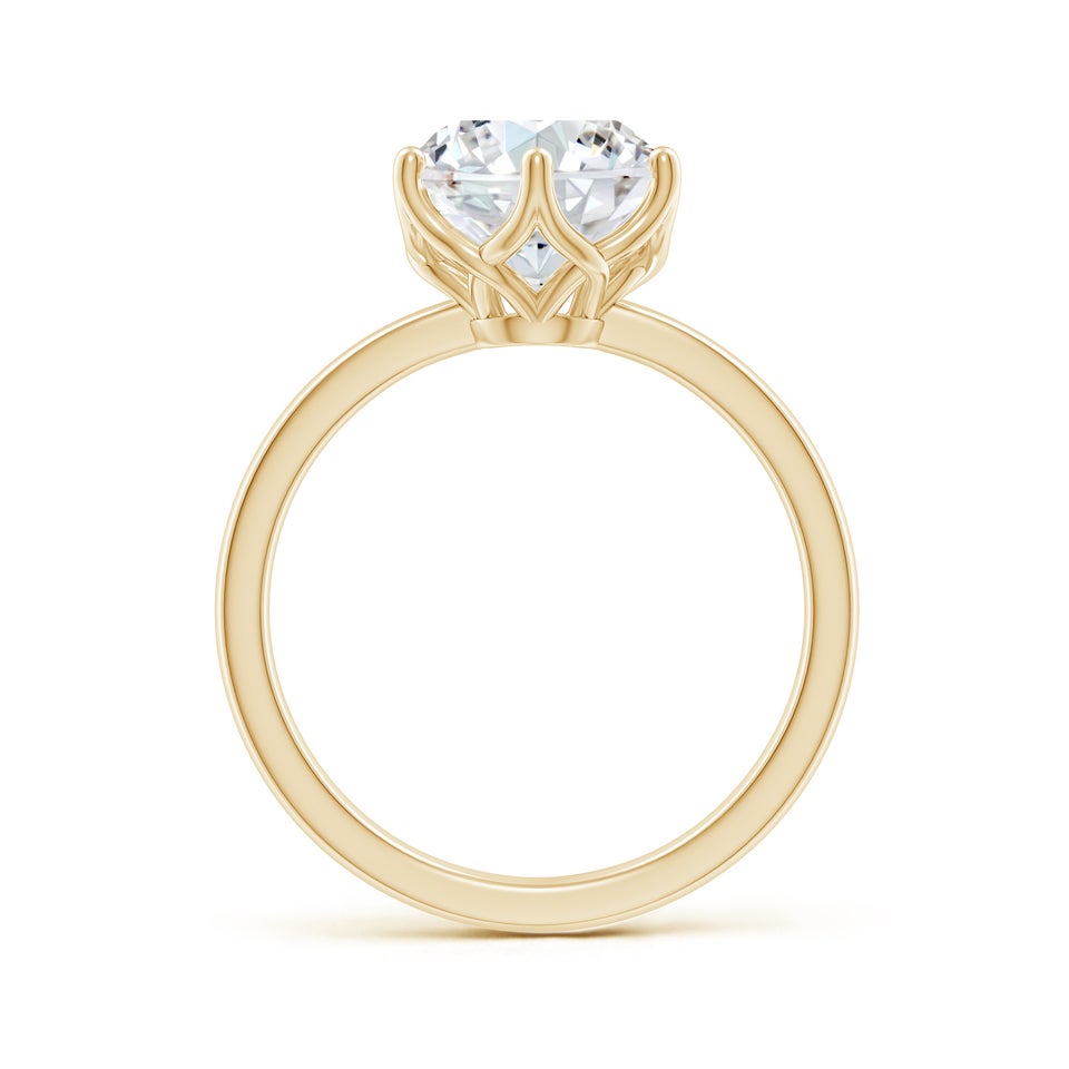 Six Prong-Set Round Lab-Grown Diamond Solitaire Classic Engagement Ring