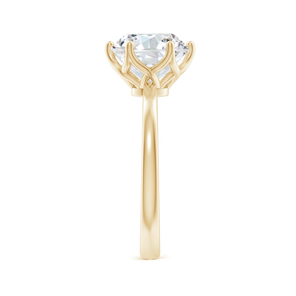 Six Prong-Set Round Lab-Grown Diamond Solitaire Classic Engagement Ring