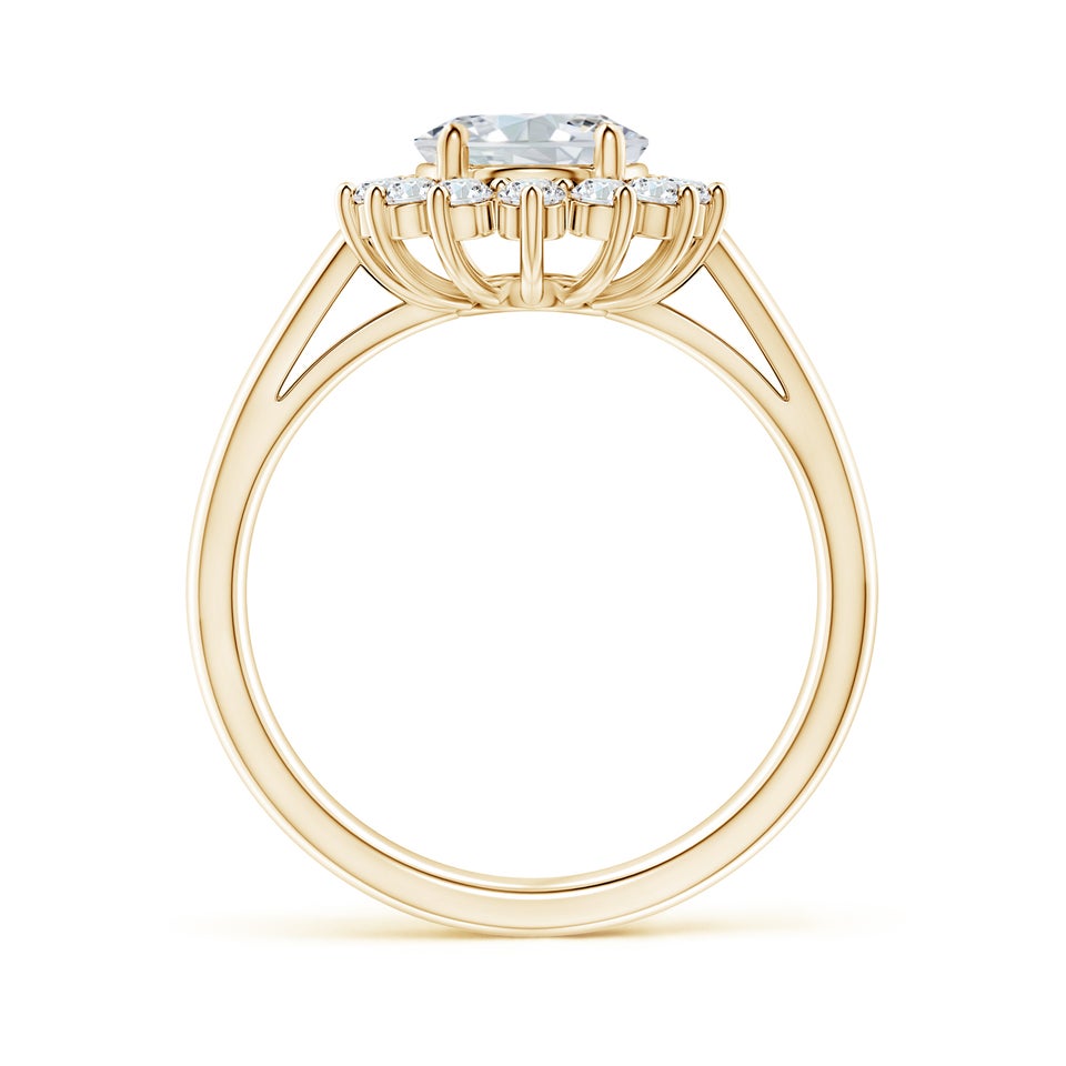 Lab-Grown Diamond Curved Floral Ring