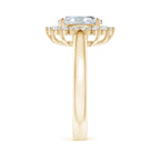 Lab-Grown Diamond Curved Floral Ring