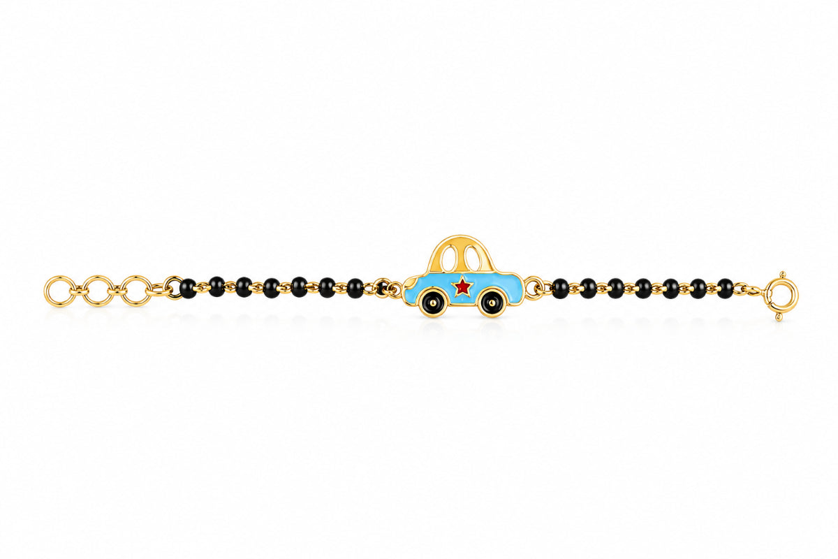 Little Racer Black Bead Bracelet