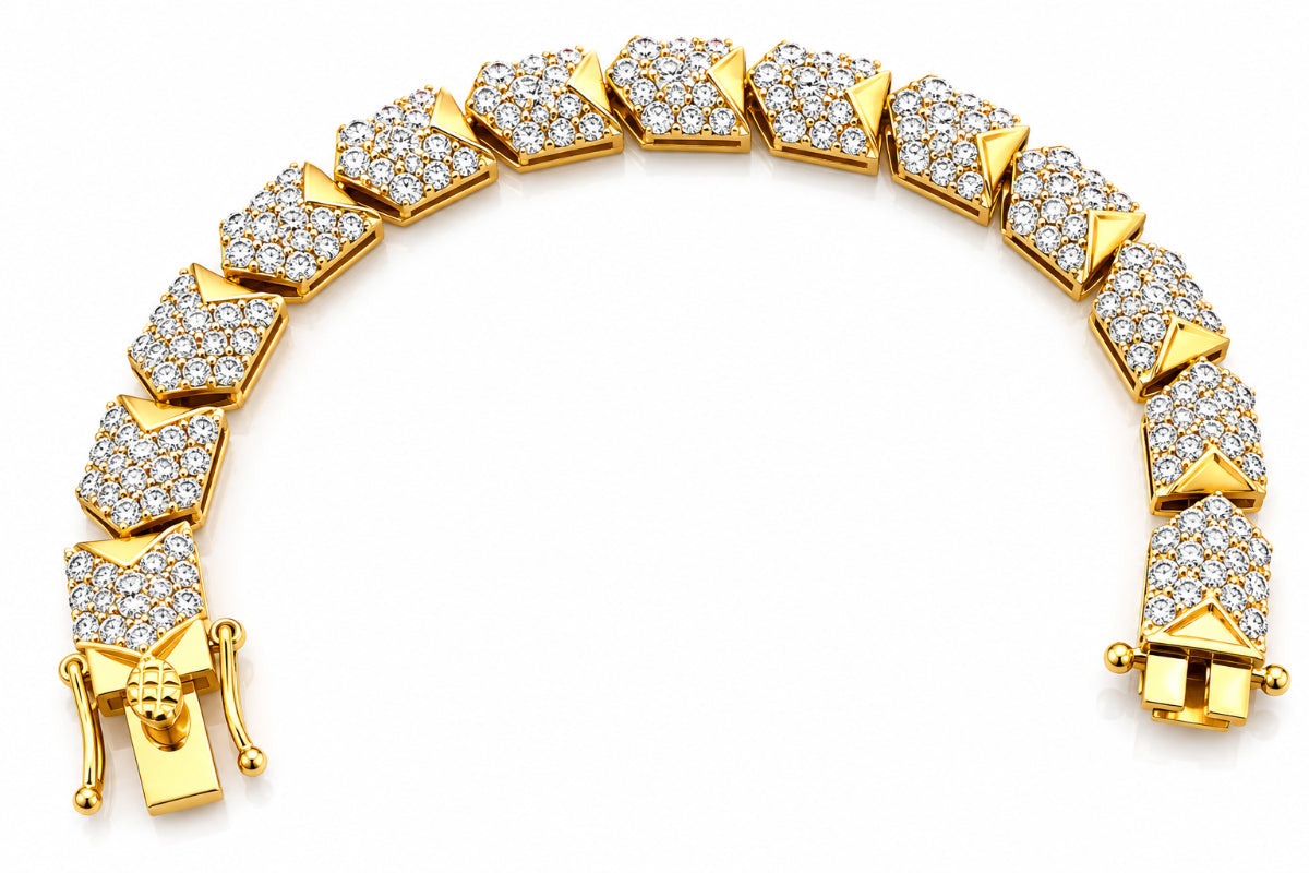 Golden Arrow Diamond Bracelet