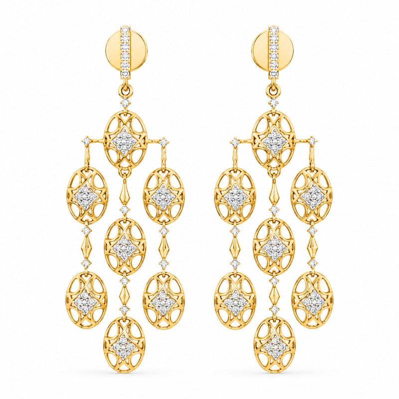 Celestia Diamond Chandelier Earrings