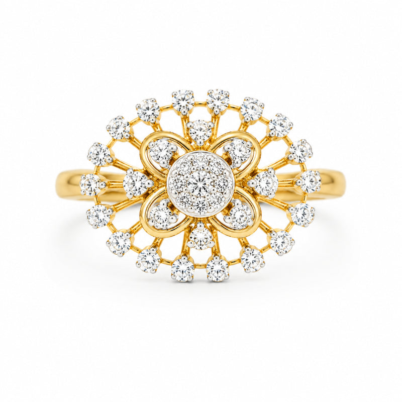 Diamond Radiant Blossom Ring