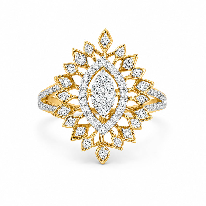 Royal Marquise Diamond Bloom Ring