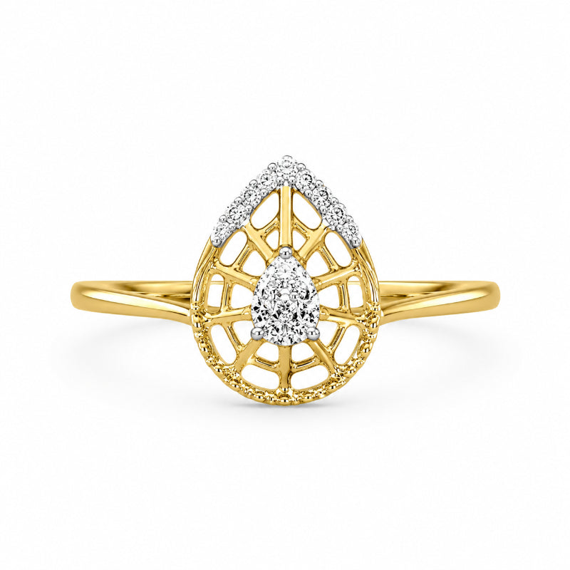 Pear Grace Diamond Ring