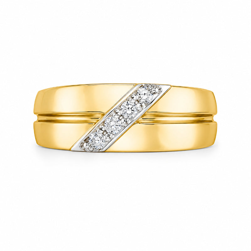 Modern Diagonal Diamond Band