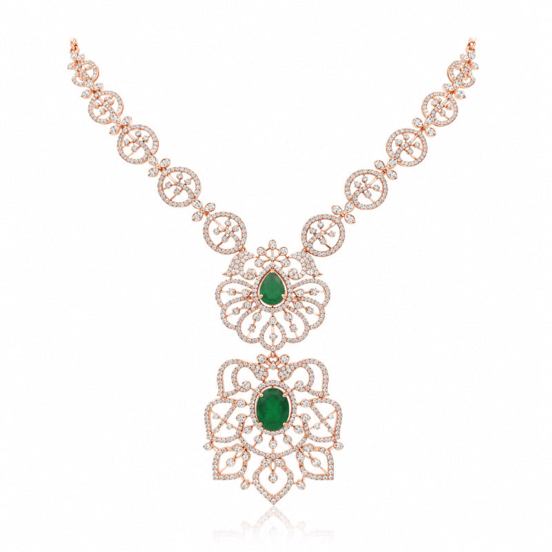 Emerald Heritage Diamond Necklace
