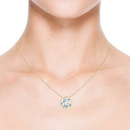 Lab-Grown Bezel-Set Round Diamond Solitaire Pendant