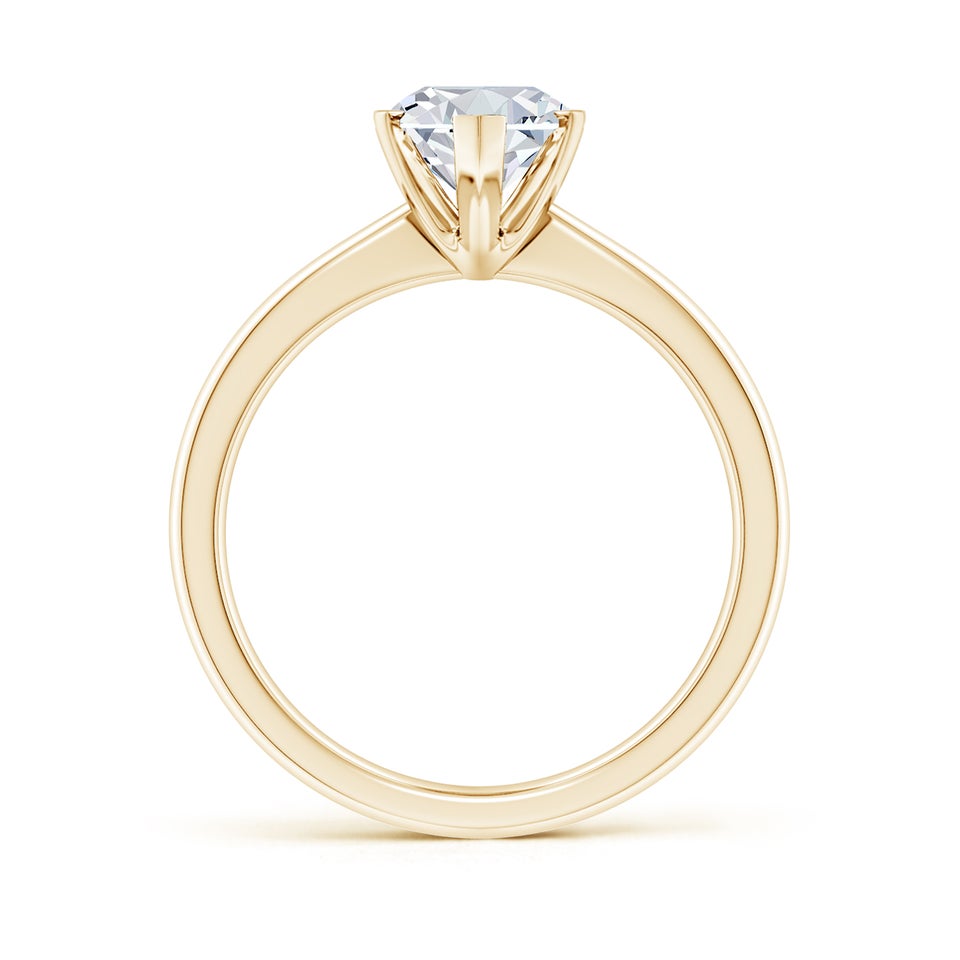 Lab-Grown Marquise Diamond Reverse Tapered Shank Solitaire Engagement Ring