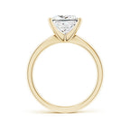 Lab-Grown Princess-Cut Diamond Reverse Tapered Shank Solitaire Engagement Ring