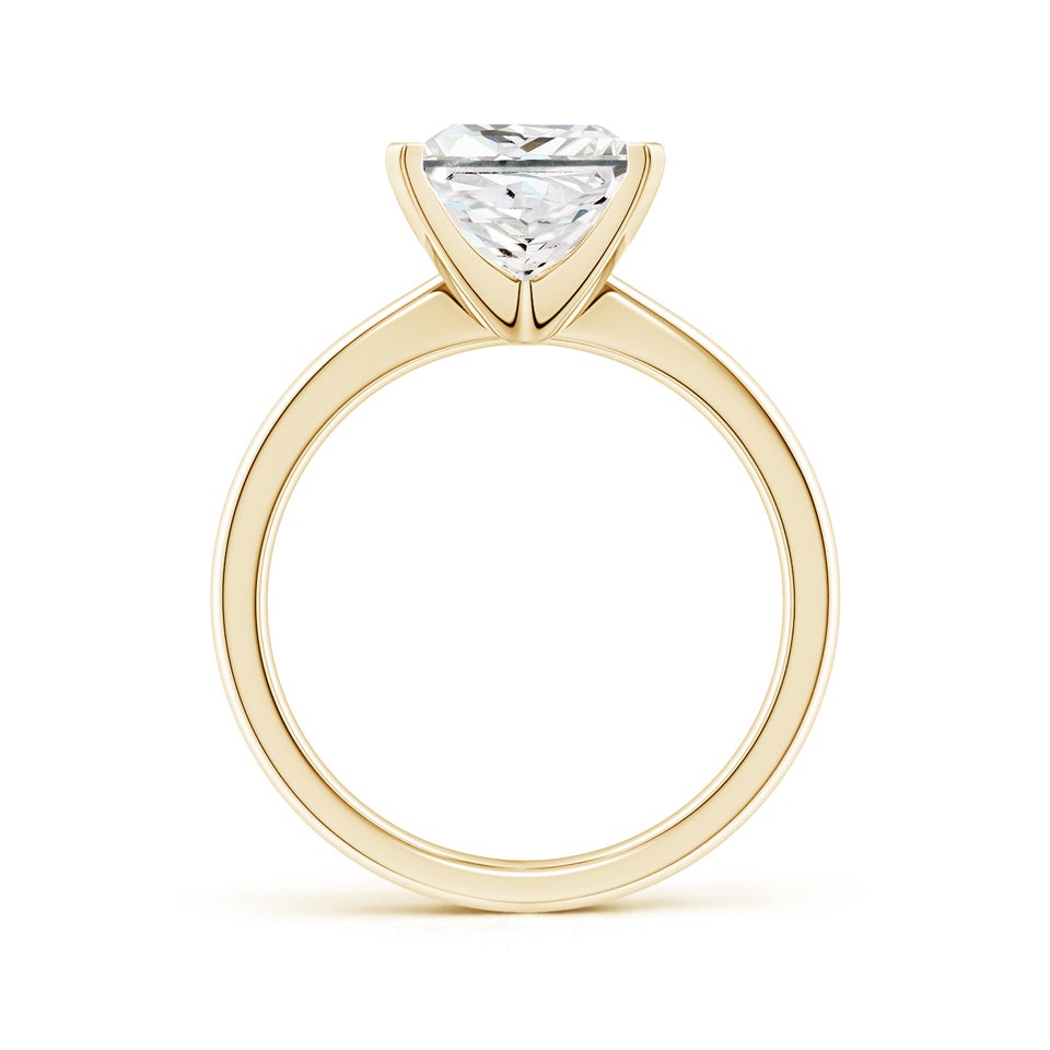 Lab-Grown Princess-Cut Diamond Reverse Tapered Shank Solitaire Engagement Ring