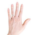 Lab-Grown Princess-Cut Diamond Reverse Tapered Shank Solitaire Engagement Ring