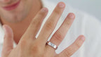 Asscher-Cut Diamond Men’S Ring